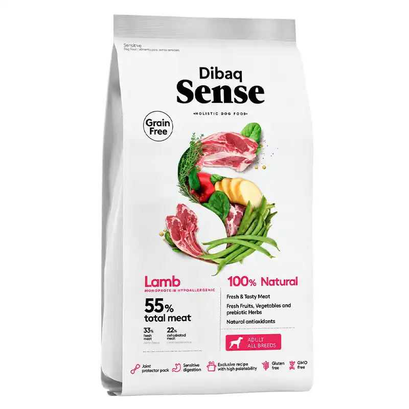 pienso perros Dibaq sense grain free dog lamb 2kg